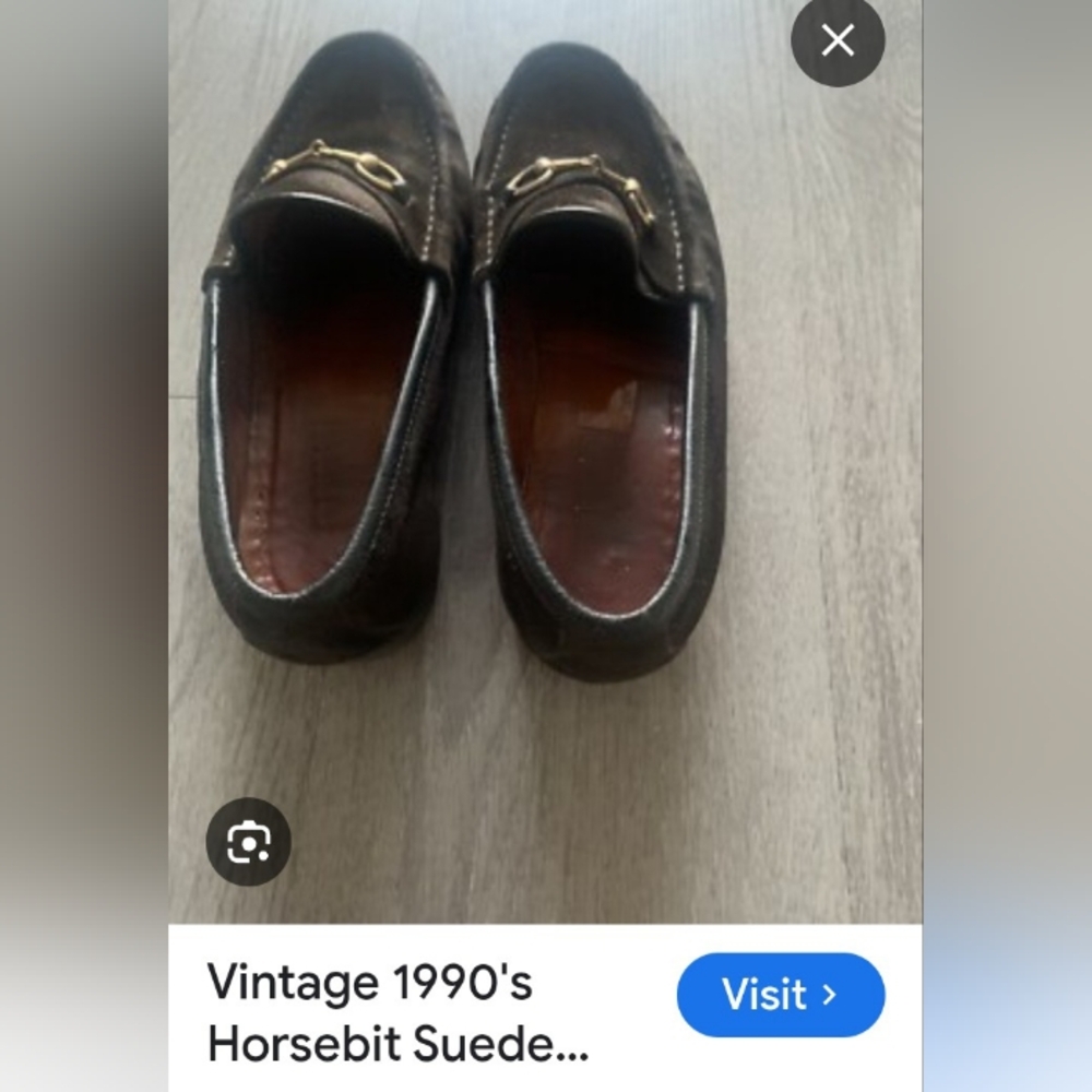 The Iconic Vintage Horsebit Gucci Dark Brown Leather Loafers with Gold Detail - Picture 16 of 16